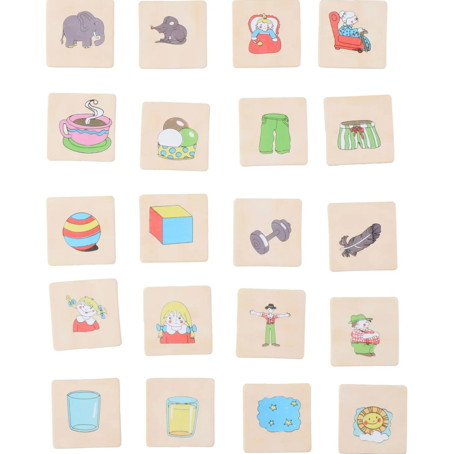 Memospel Tegenstelling Hout, 20dlg.