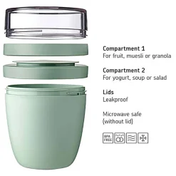 Mepal Lunchpot Ellipse Mini - Nordic Sage