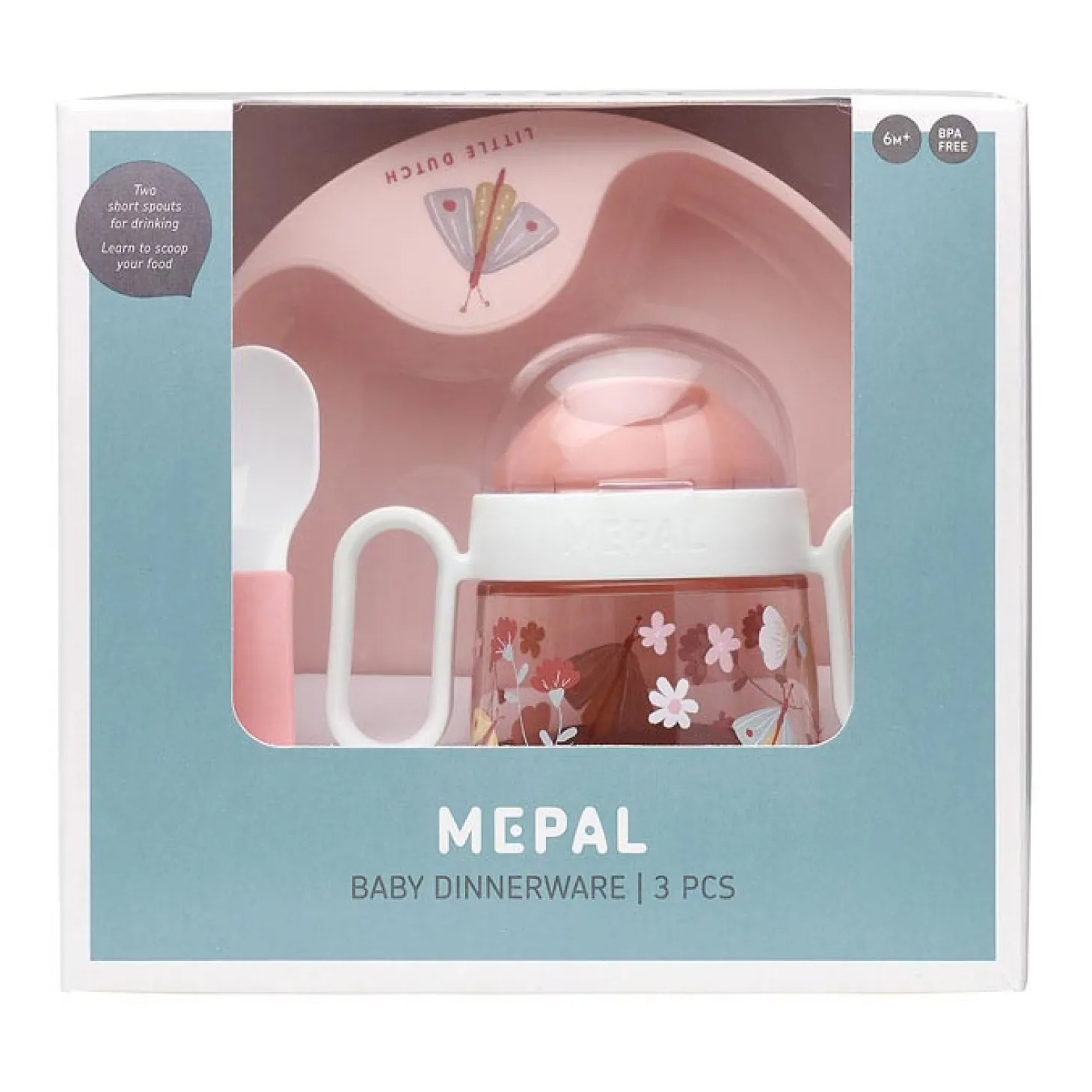 Mepal Mio Babyservies - Flowers & Butterflies, 3dlg.