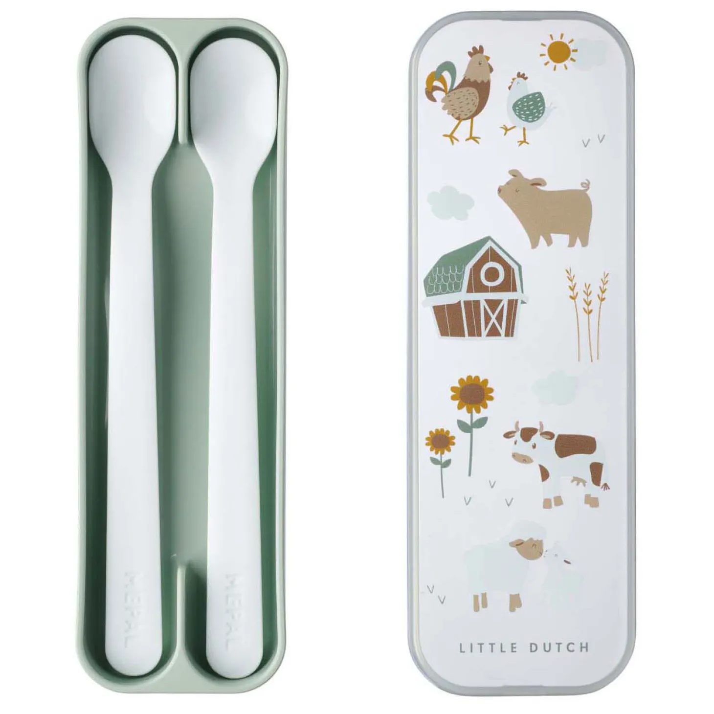 Mepal Set Babylepel Mio - Little Dutch Little Farm, 2dlg.