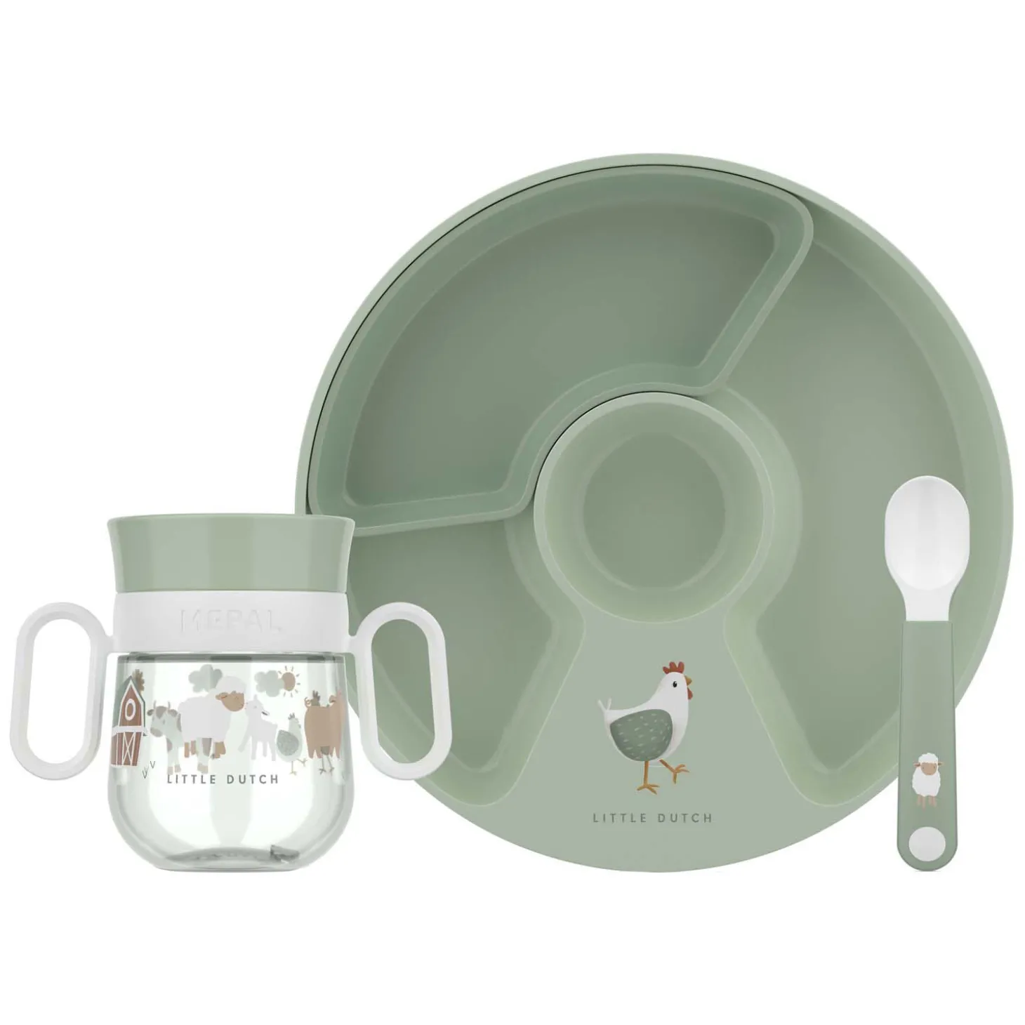 Mepal Set Babyservies Mio - Little Dutch Little Farm, 3dlg.
