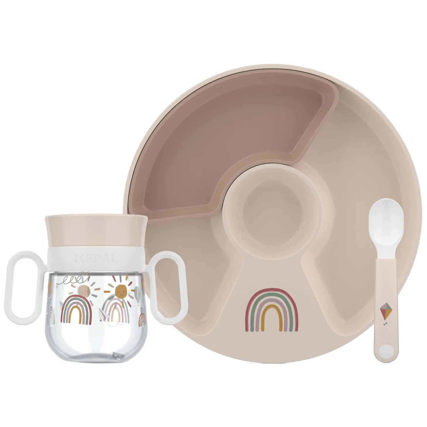 Mepal Set Babyservies Mio - Sunshine & Rainbow - 3dlg.