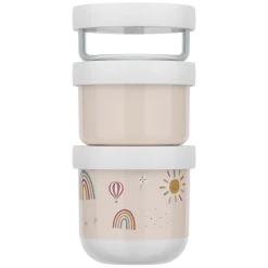 Mepal Snackbox Stack Mio - Sunshine & Rainbow, 3dlg