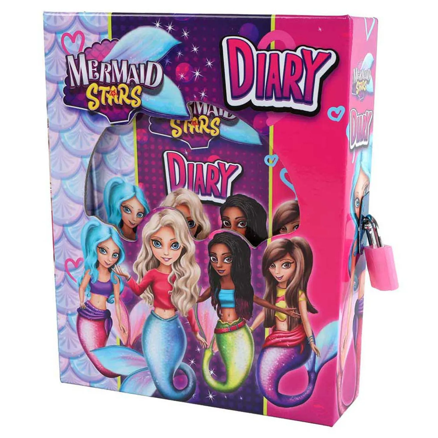 Mermaid Stars Dagboek met Bewaardoos en Slotje