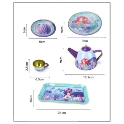 Mermaid Theeservies in Picknickkoffer