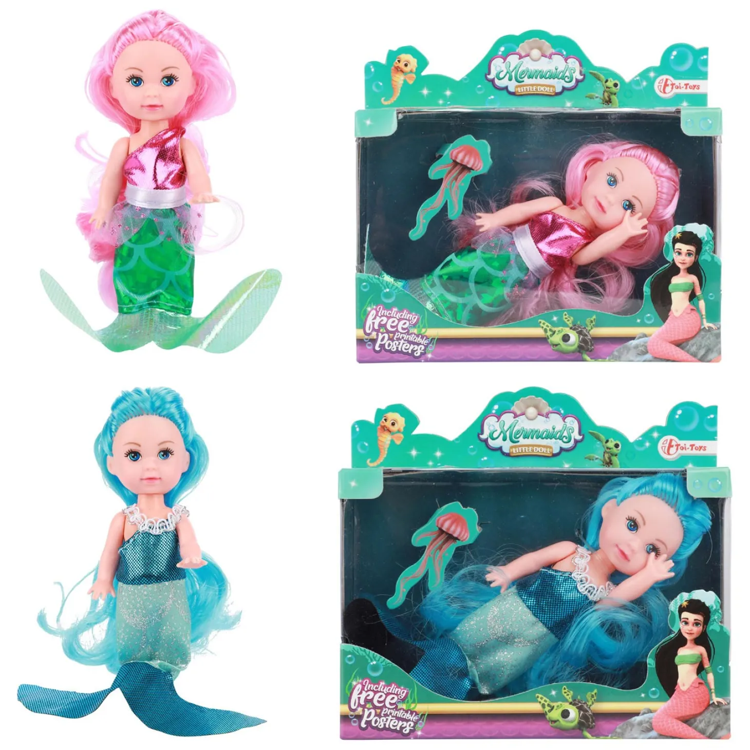 Mermaids Zeemeerminpop Dream Hair, 11cm