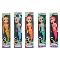 Mermaids Zeemeerminpop met Buigbare Staart, 18cm
