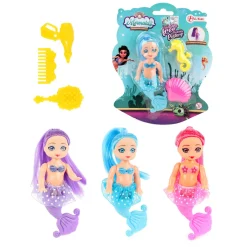 Mermaids Zeemeerminpop met Kammetjes, 12cm