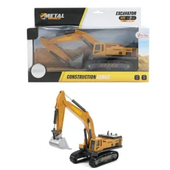 METAL Bouwvoertuig Graafmachine met rupsbanden, 1:55