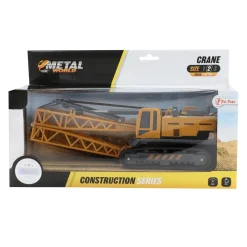 METAL Bouwvoertuig -kraanwagen mt rupsbanden 1:55