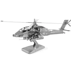 Metal Earth AH-64 Apache Zilver Editie