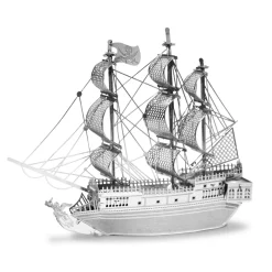 Metal Earth Pirate Ship Black Pearl Zilver Editie