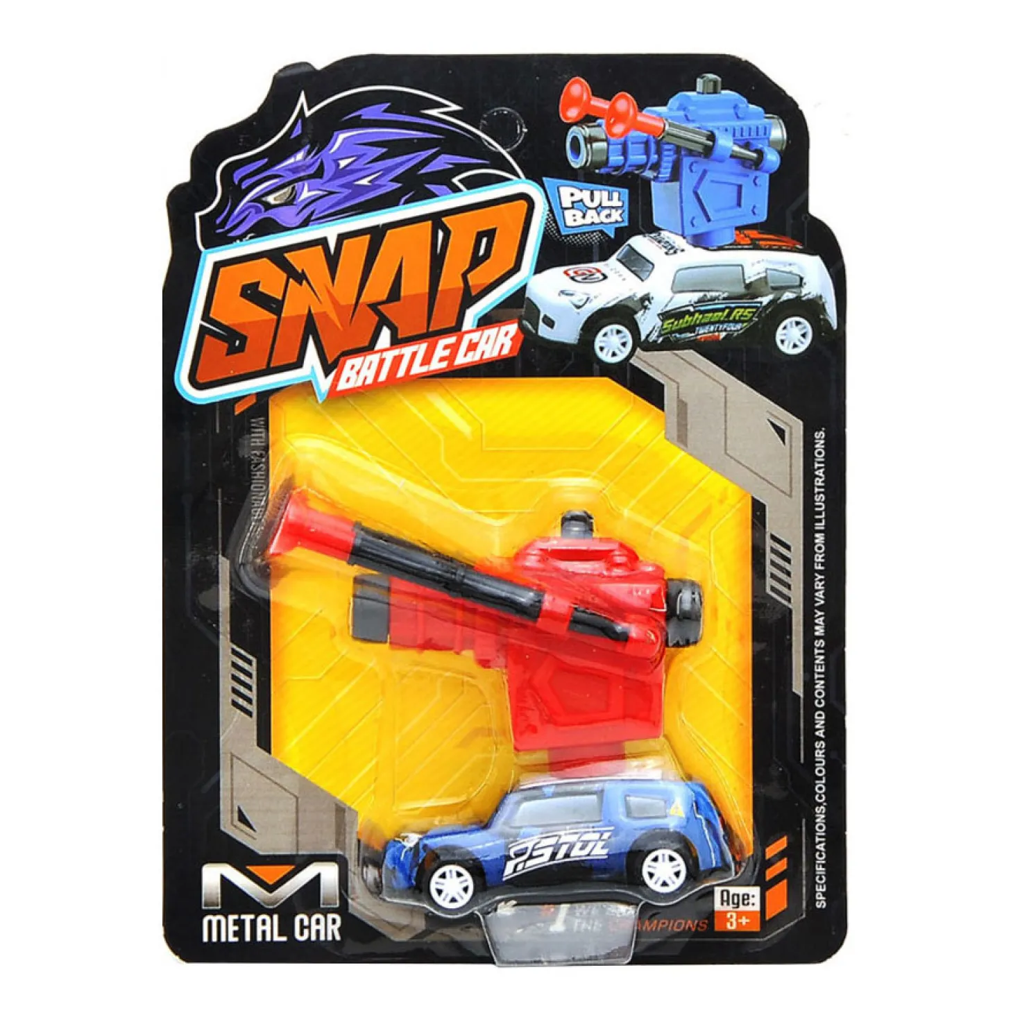 Metalen Autotje met Afschietfunctie