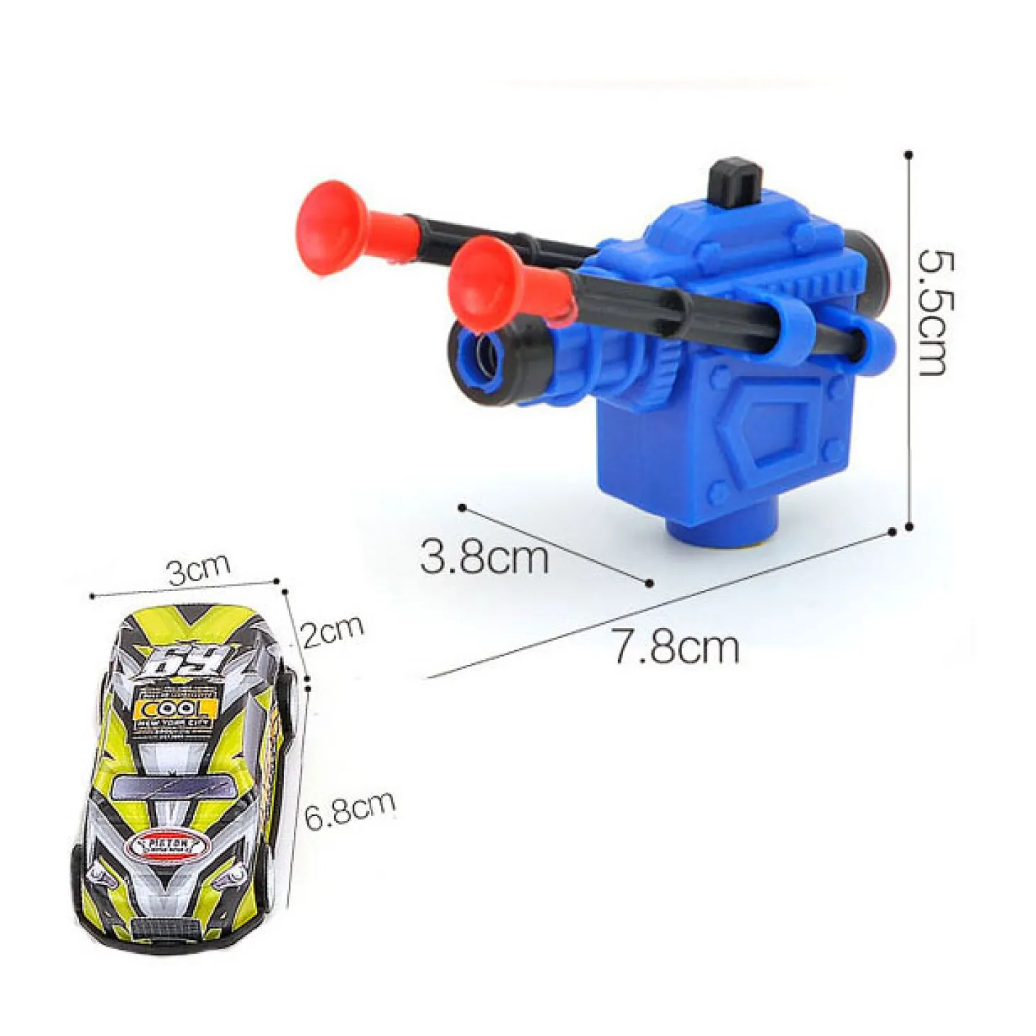 Metalen Autotje met Afschietfunctie