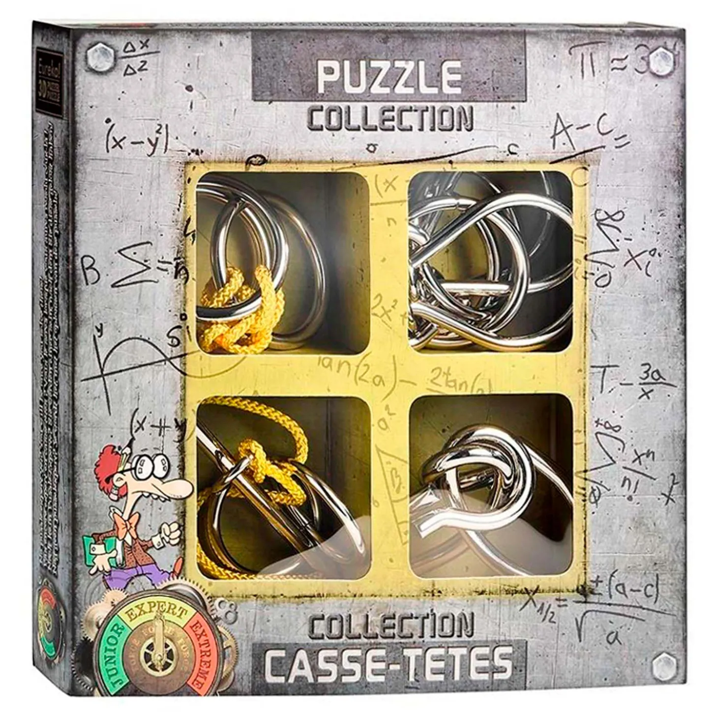 Metalen Breinpuzzels Expert, 4st.