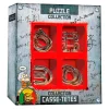 Metalen Breinpuzzels Extreme, 4st.
