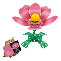 Metalen Constructieset Roze Klaproos