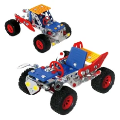 Metalen Constructieset Voertuigen 2in1 Pull Back, 144dlg.