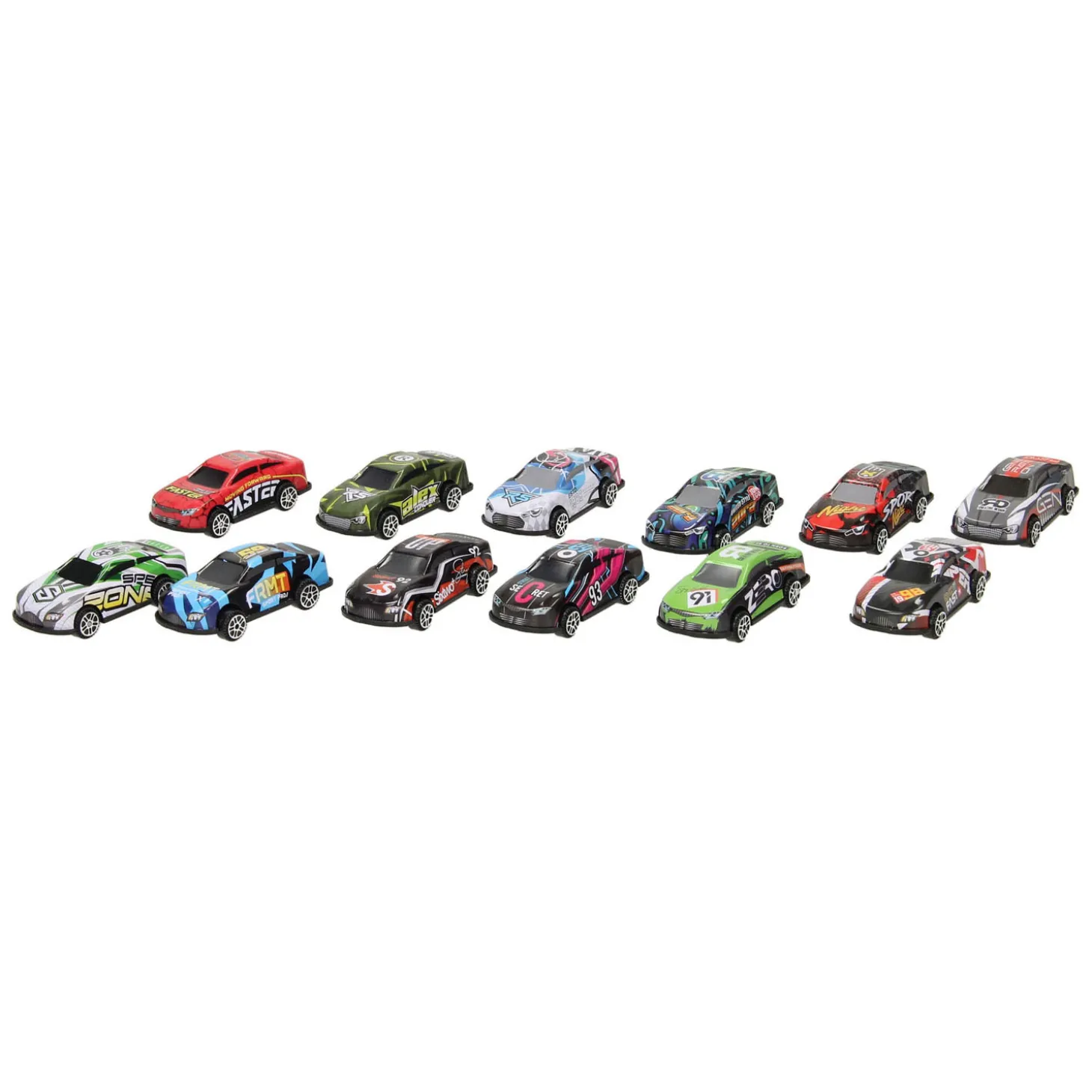 Metalen Raceauto Free Wheel