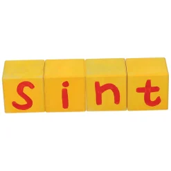 Mijlpaal Blok Hout, 5,6cm