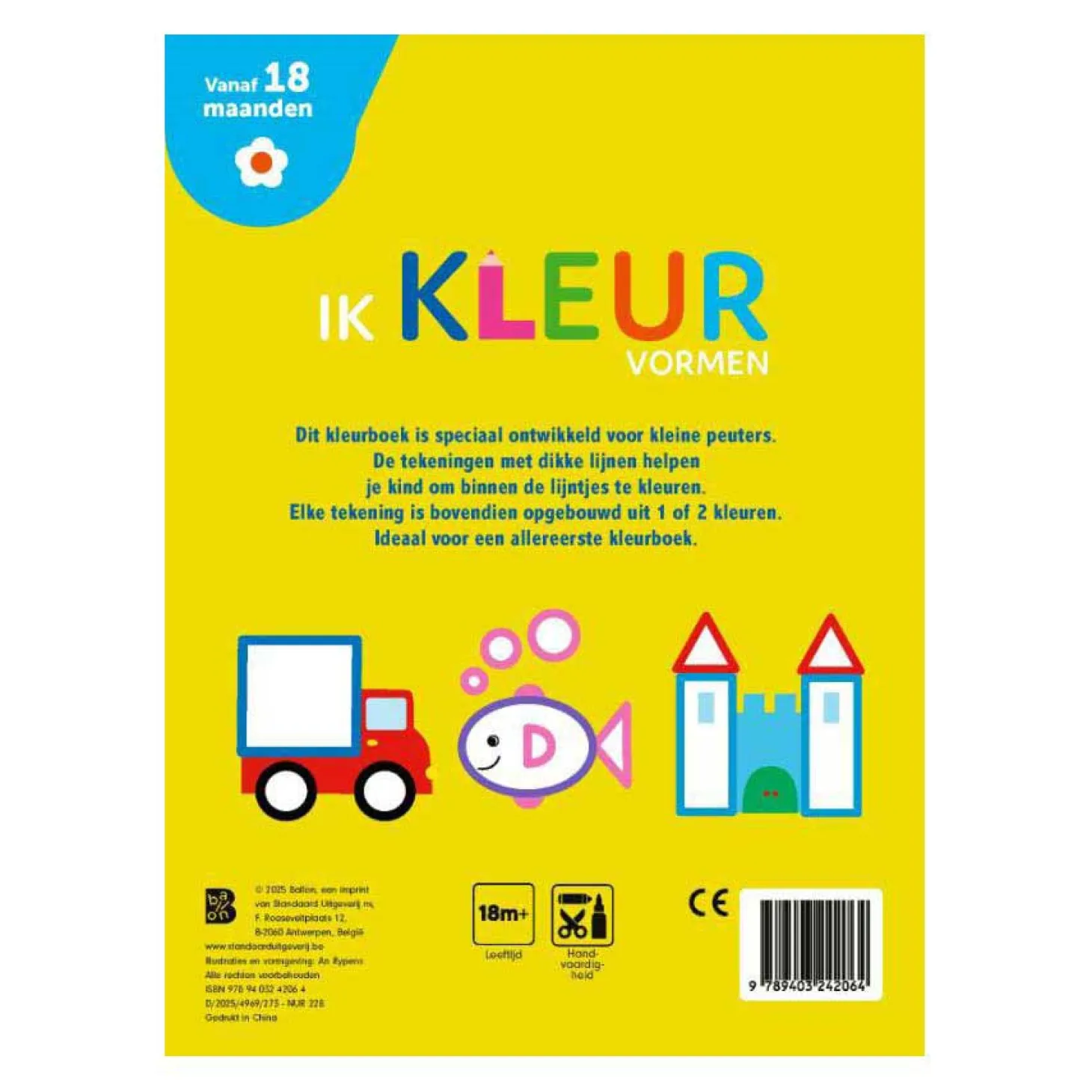Mijn Allereerste Kleurboek - Ik kleur Vormen 18m+