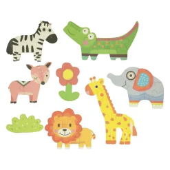 Mijn Eerste 6 Puzzzels in Blik -  Wilde Dieren