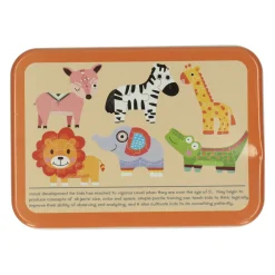 Mijn Eerste 6 Puzzzels in Blik -  Wilde Dieren