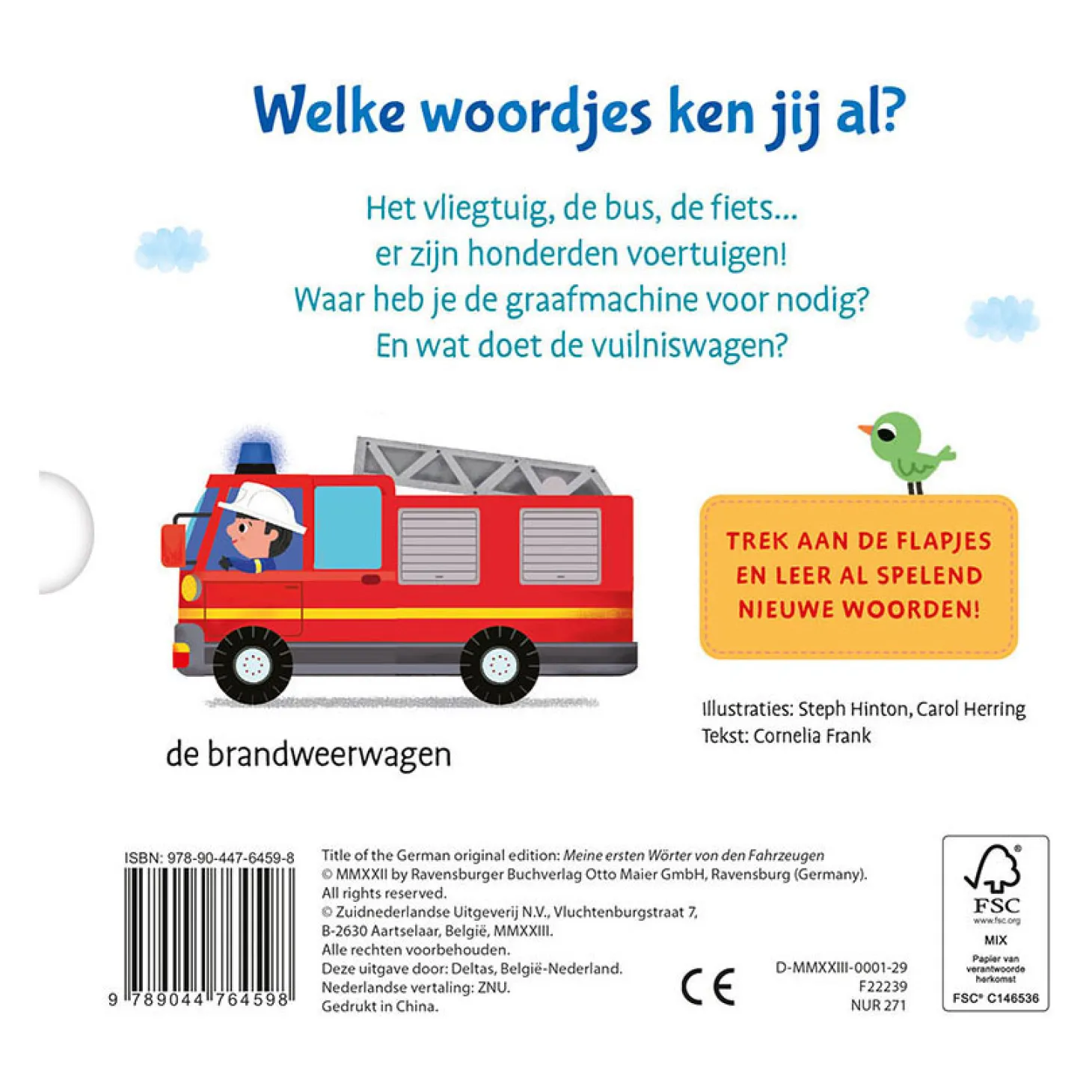 Mijn Eerste Woordjes Kartonboek - Voertuigen (1-3 j.)