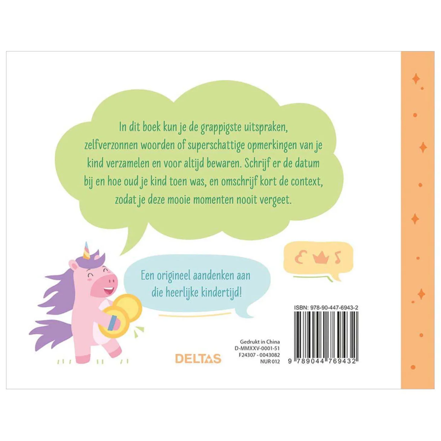 Mijn Leukste Uitspraken Boek (Oranje)