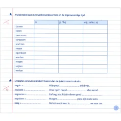 Mijn oefenschrift Werkwoorden - groep 7