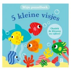 Mijn Puzzelboek - 5 Kleine Visjes 18m+