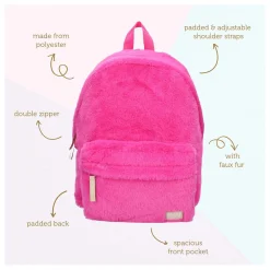 Milky Kiss Rugzak The Wow Factor Fluffy Roze