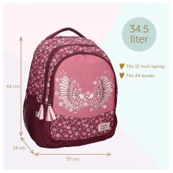 Milky Kiss Rugzak Wild Bliss Bloemen, 3-vaks