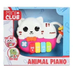 Mini Club  Dierenpiano Poes met Licht en Geluid, 15cm