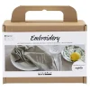 Mini Hobbyset Borduren Servet Dusty Groen