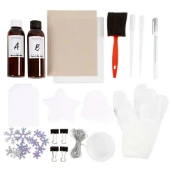 Mini Hobbyset Cyanotypie Geschenklabels blauw en Zilver