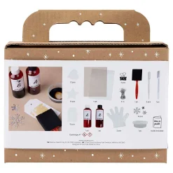 Mini Hobbyset Cyanotypie Geschenklabels blauw en Zilver