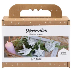 Mini Hobbyset Decoratie Kerstdecoratie Silver Metal