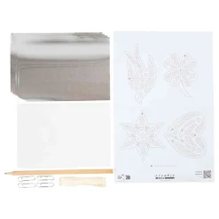 Mini Hobbyset Decoratie Kerstdecoratie Silver Metal