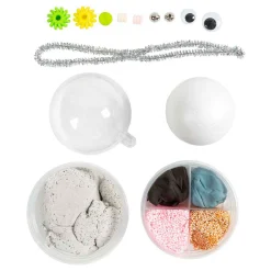 Mini Hobbyset Robot Boetseren Grijs en Roze