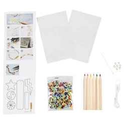 Mini Hobbyset Sieraden Krimpfolie Armbanden Geel