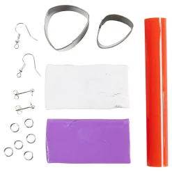 Mini Hobbyset Sieraden Oorbellen Paars