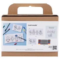 Mini Hobbyset Textiel Decoreren Robot Primair Kleuren