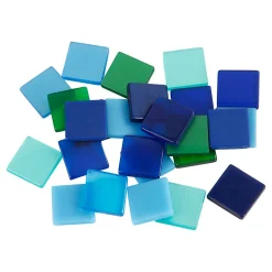 Mini Mozaiek Blauw/Groen 10x10mm, 25 gram