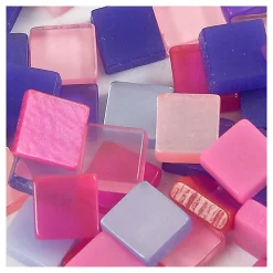 Mini Mozaiek Paars 10x10mm, 25 gram