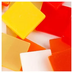 Mini Mozaiek Rood/Oranje 1x1mm, 25 gram