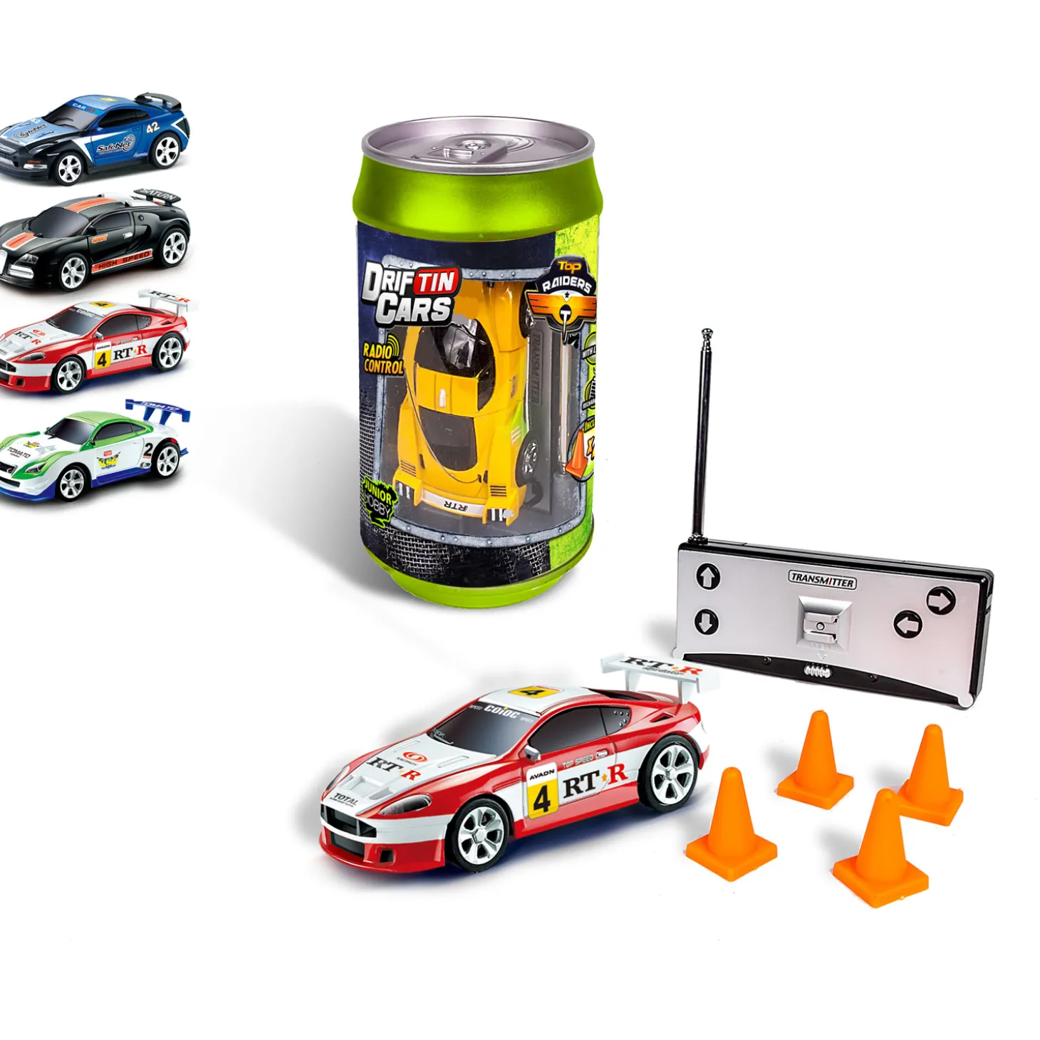 Mini Raceauto in Blik