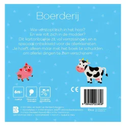 Mini Schudboekje Met Rammelaar - Boerderij