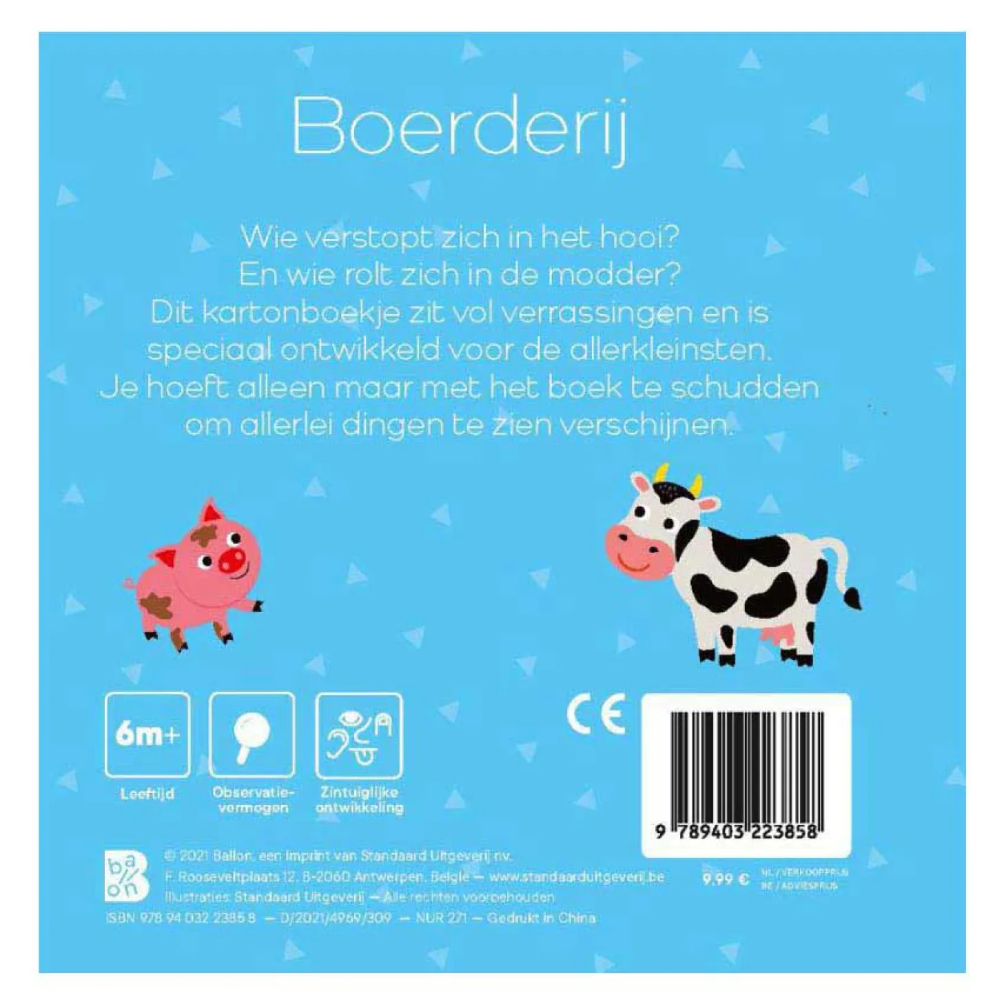 Mini Schudboekje Met Rammelaar - Boerderij