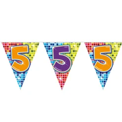 Mini Vlaggenlijn Blocks 5 jaar, 3mtr.